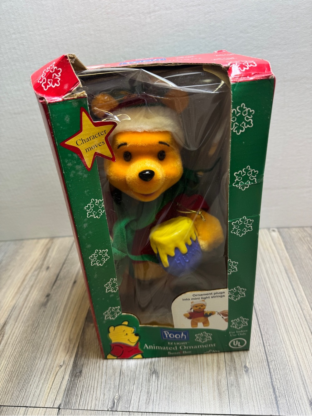 Disney’s Winnie the Pooh EZ Light Animated Ornament Figure Christmas Plush 11"